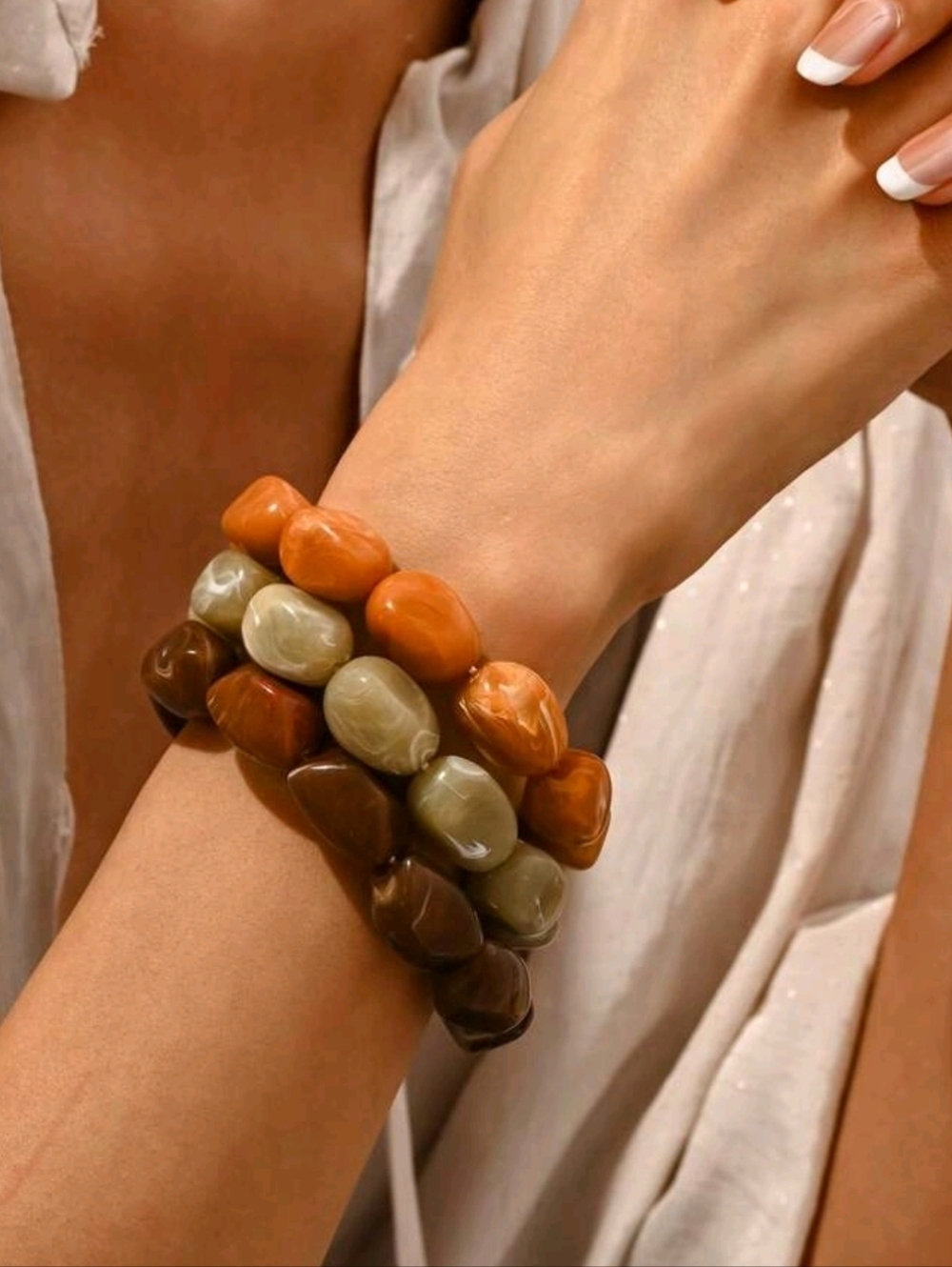 Set Of 3 Stretch Bracelets